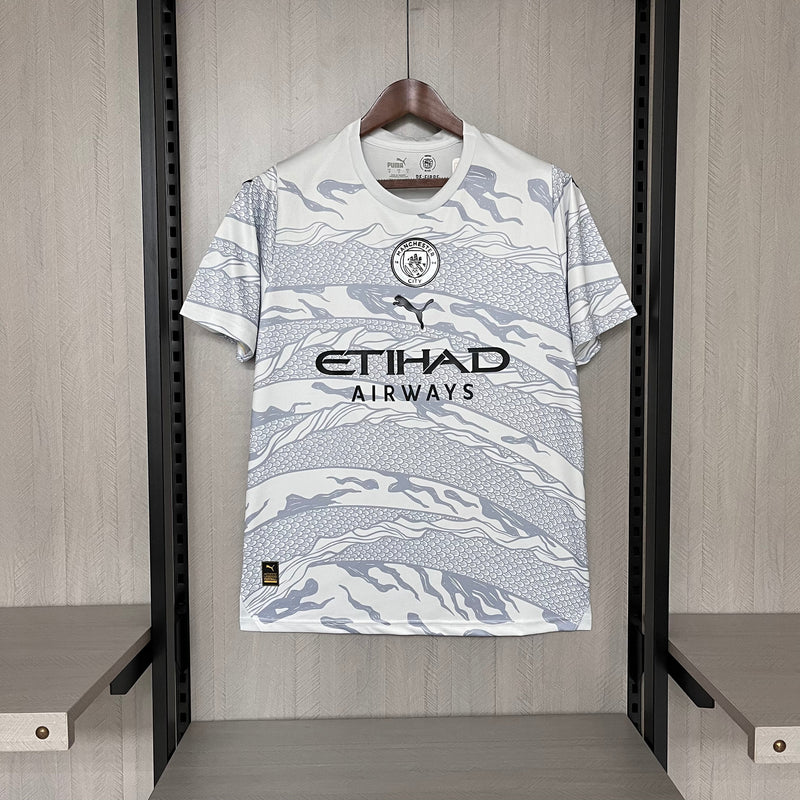 Camisa Manchester City Edição Especial Ano Chines 24/25Torcedor Puma Masculina - Branca