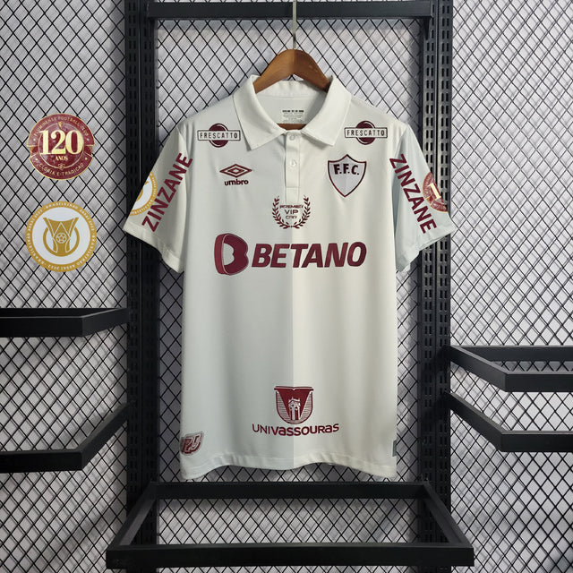 Camisa Fluminense Edição Especial + Todos os Patrocinadores 22/23 Torcedor Umbro Masculina - Branca