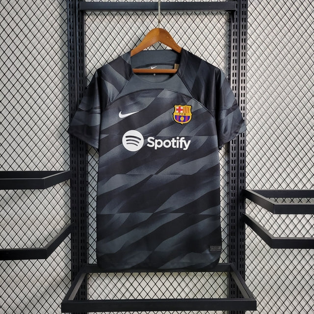 Camisa Barcelona Goleiro 23/24 Torcedor Nike Masculina - Preta