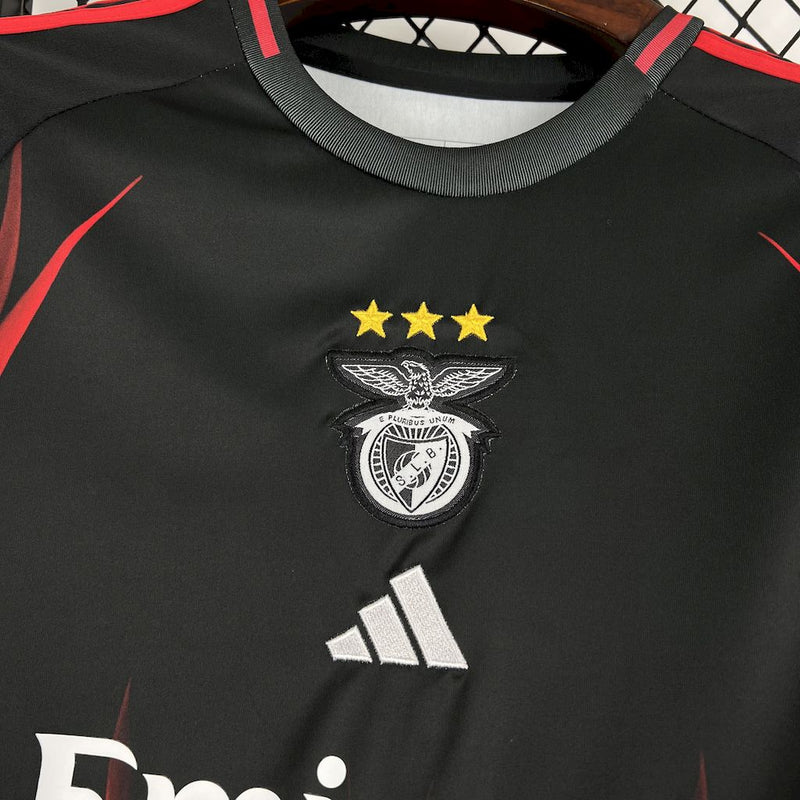 Camisa Benfica Edição Especial 24/25 Torcedor Adidas Masculina - Preto e Vermelho