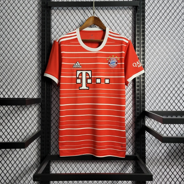 Camisa Bayern de Munique Home 22/23 Torcedor Adidas Masculina - Vermelho