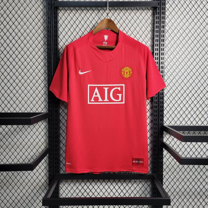 Camisa Manchester United Home Retro 07/08 Nike Masculina - Vermelho