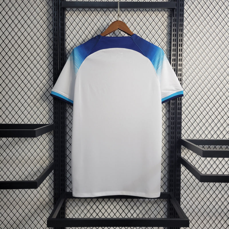 Camisa Inglaterra Home 22/23 Torcedor Nike Masculina - Branco e Azul