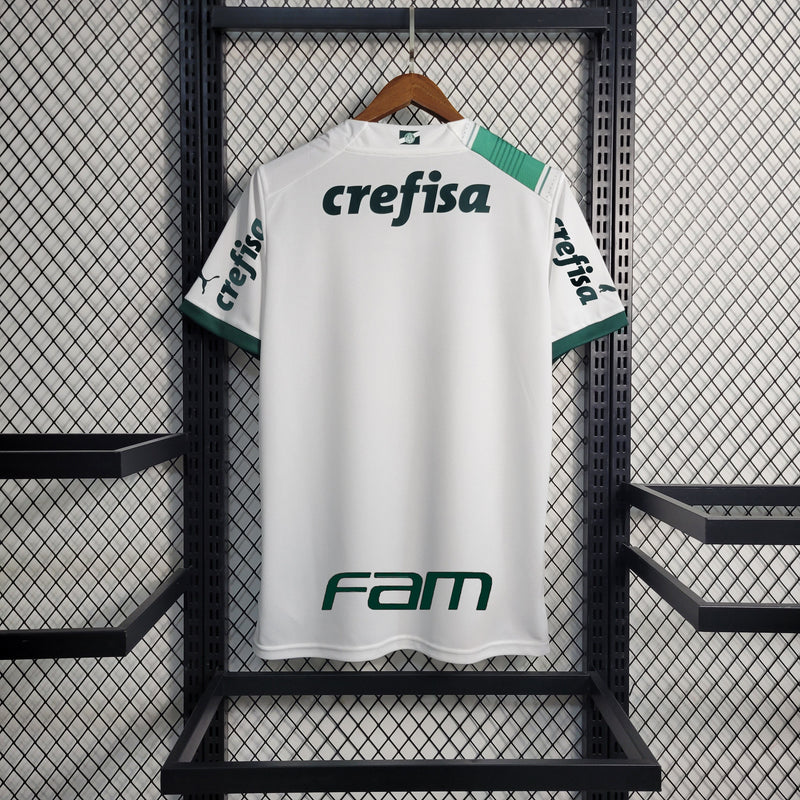 Palmeiras Away 23/24 Todos os Patrocinadores + Patch Campeão Brasileiro Torcedor Puma Masculino - Branca