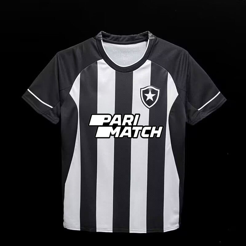 Camisa Botafogo Home 22/23 Torcedor + Patrocinio PariMatch Masculina - Preta e Branca