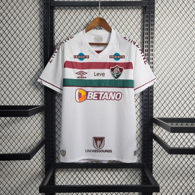 Camisa Fluminense Away Todos os Patrocinadores 23/24 Torcedor Umbro Masculina - Branca