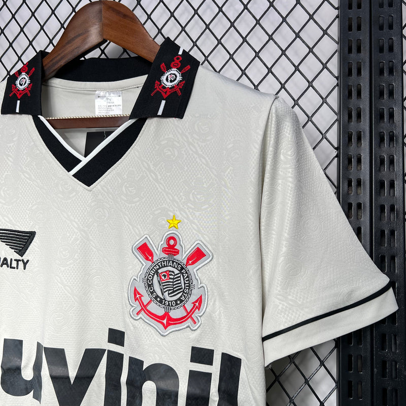 Camisa Corinthians Retro Home 1996 Torcedor Penalty Masculina - Branca