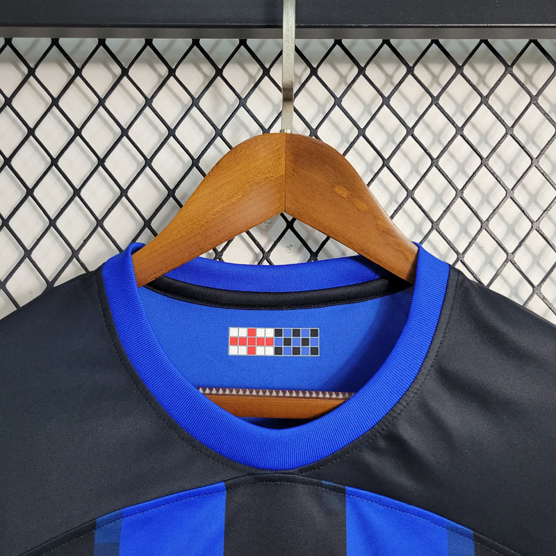 Camisa Inter de Milão Home 23/24 Torcedor Nike Masculina - Azul e Preto