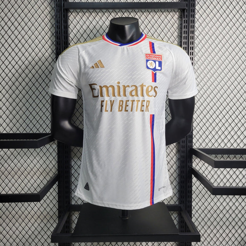 Camisa Lyon Home 23/24 Jogador Adidas Masculina - Branco