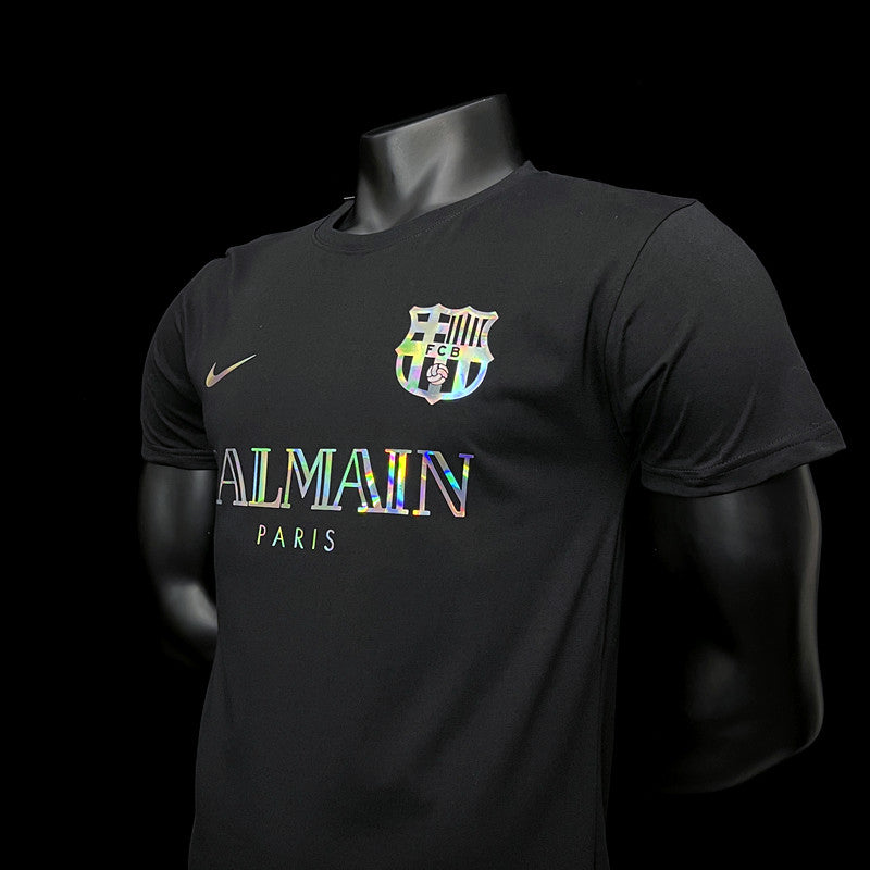 Camisa Barcelona Edição Especial Balmain 24/25 Torcedor Nike Masculina - Preta