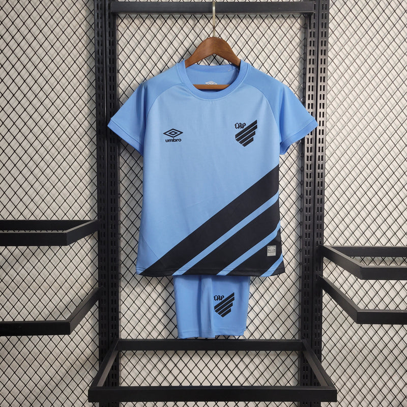 Kit Infantil Athletico Paranaense Third 23/24 Torcedor Umbro Masculino - Azul