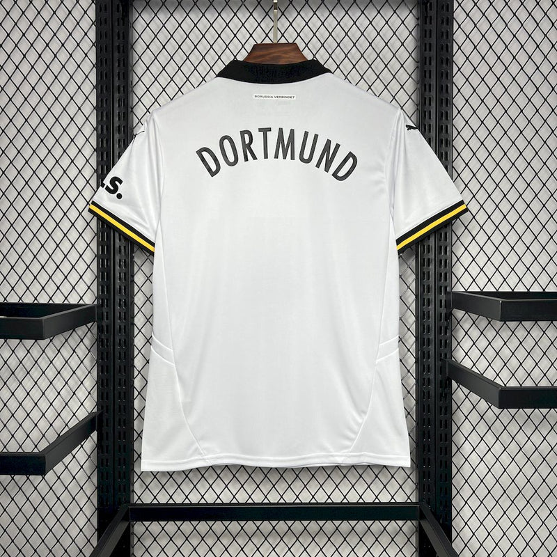 Camisa Borussia Dortmund Third 24/25 Torcedor Puma Masculina - Branco