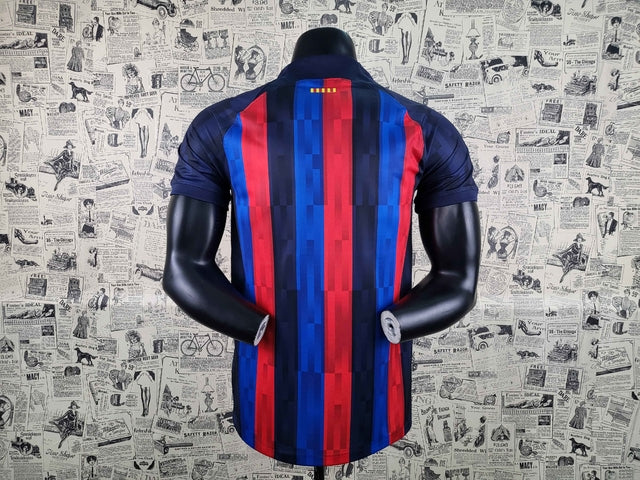 Camisa Barcelona Home 22/23 Torcedor Nike Masculina - Azul e Grená