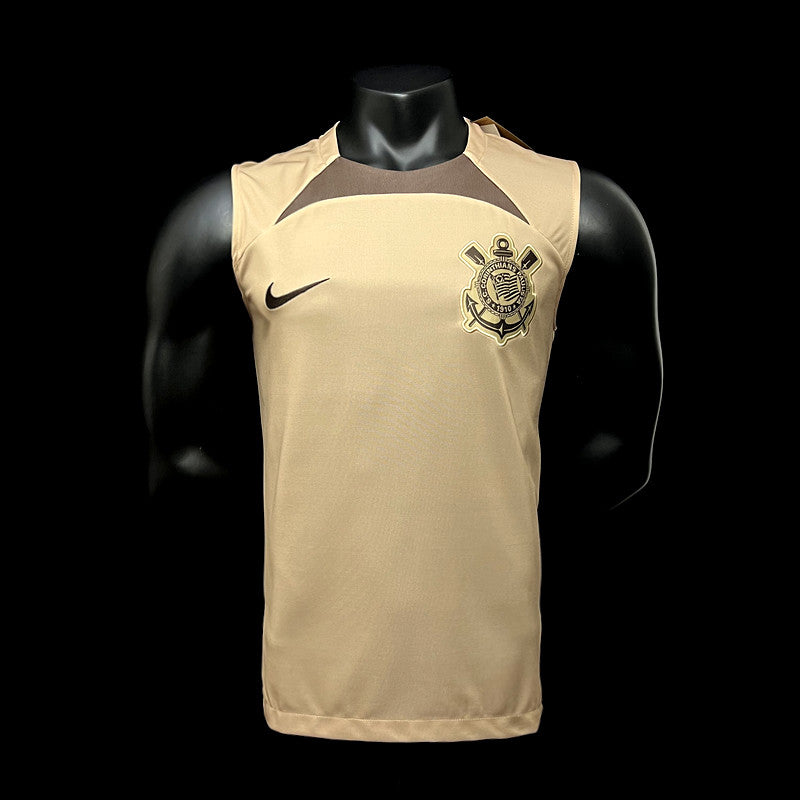 Camisa Corinthians Treino Regata 24/25 Torcedor Nike Masculina - Marrom Claro