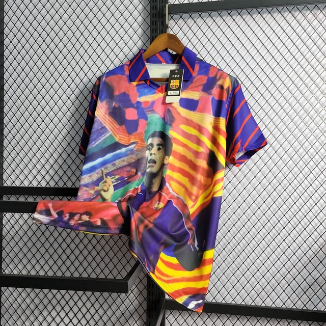 Camisa Barcelona Retrô Especial Romário 1994 Nike Masculino - Azul Grená