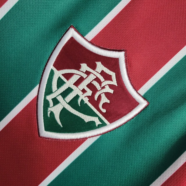 Camisa Fluminense Home 23/24 Torcedor Umbro Masculina - Vermelha e verde