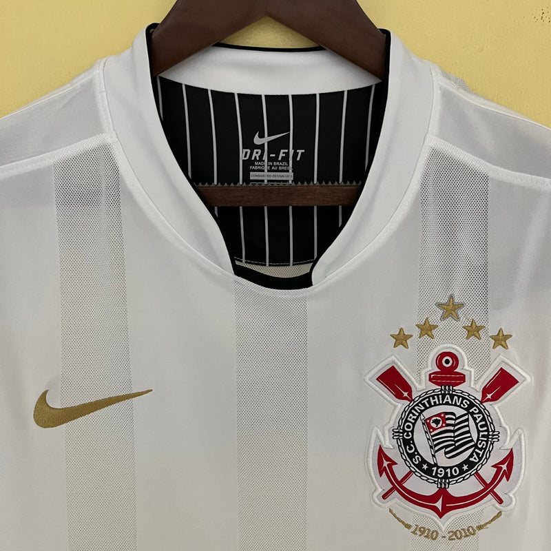 Camisa Corinthians Retro Home 09/10 Torcedor Nike Masculina - Branca