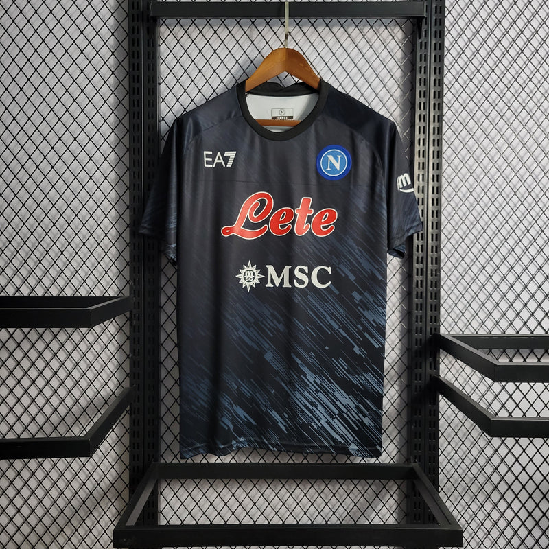 Camisa Napoli Third 22/23 Torcedor EA7 Masculina - Preto