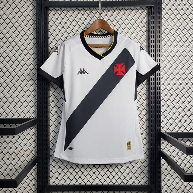 Camisa Vasco da Gama Away 23/24 Kappa Feminina - Branca