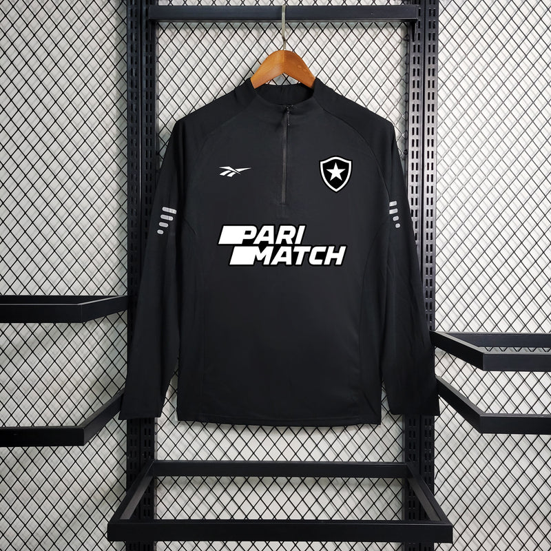 Agasalho Botafogo 23/24 Manga Longa Torcedor PariMatch Masculina - Preto