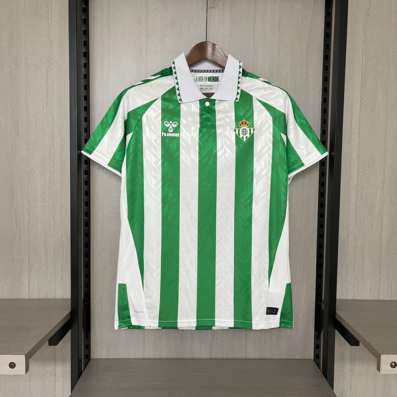 Camisa Real Bétis Home 24/25 Torcedor Puma Masculina - Verde e Branco