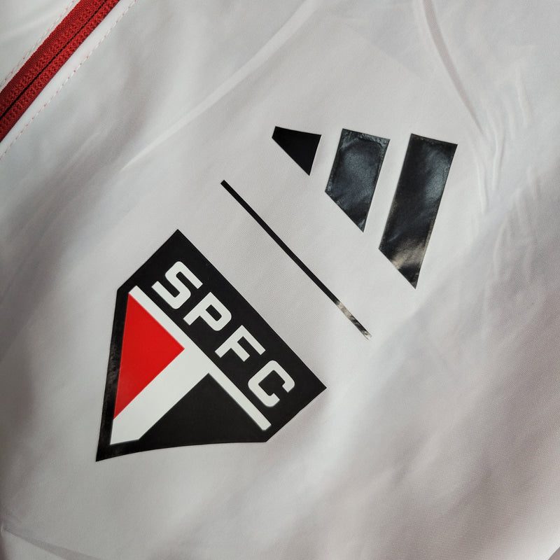 Corta Vento São Paulo Reversível 23/24 Adidas Unissex - Vermelho e Branco