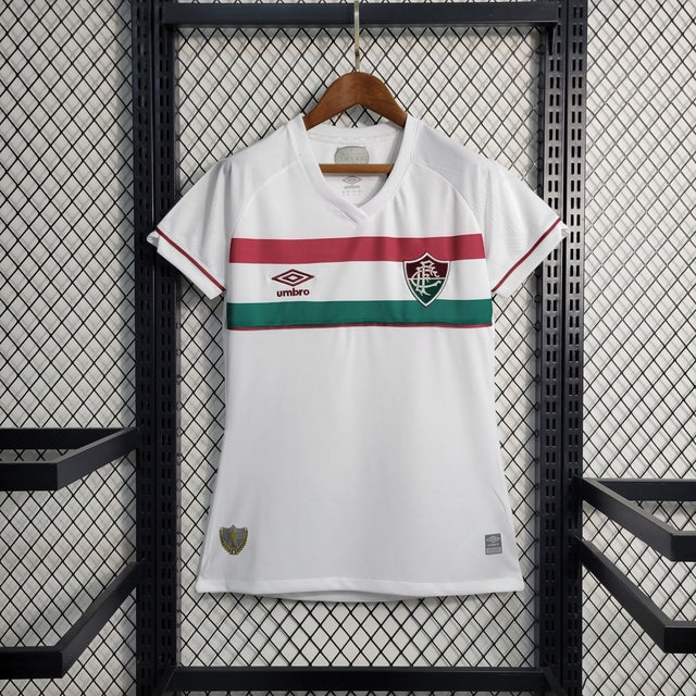 Camisa Fluminense Away 23/24 Torcedor Umbro Feminina - Branca