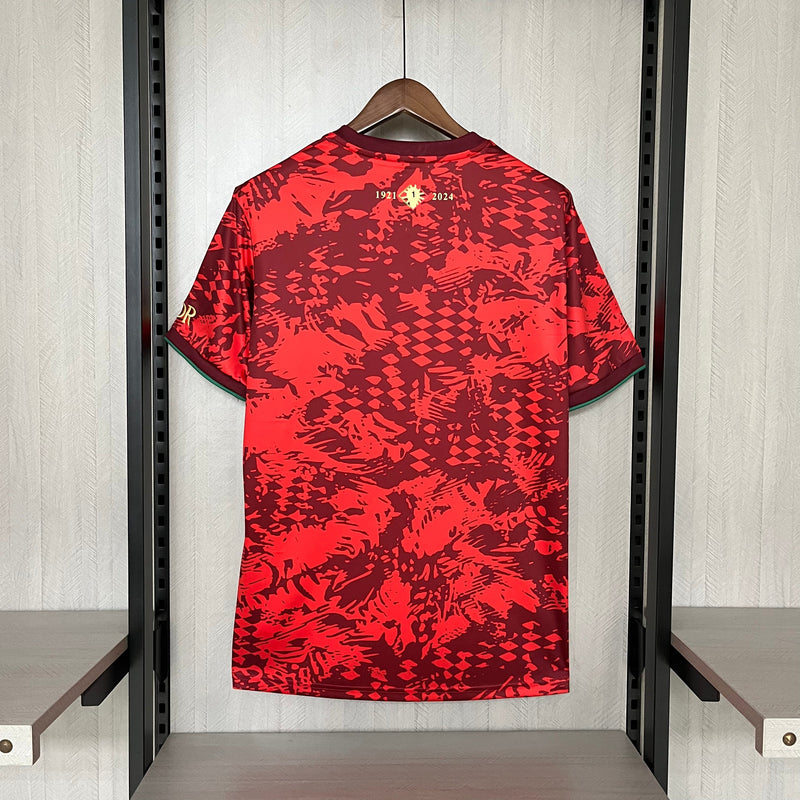 Camisa Portugal Edição Especial 24/25 Torcedor Comma Masculina - Vermelho