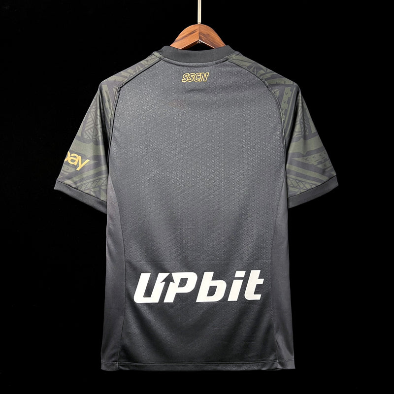 Camisa Napoli Third 23/24 Torcedor EA7 Masculina - Preto