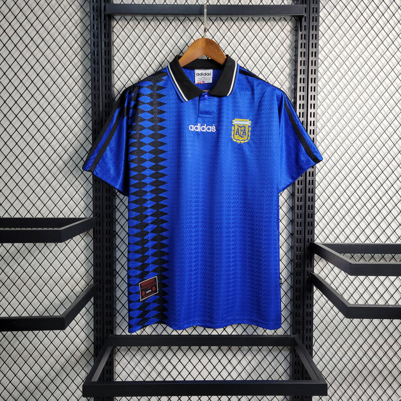 Camisa Argentina Retro 1994 Torcedor Adidas Masculina - Azul