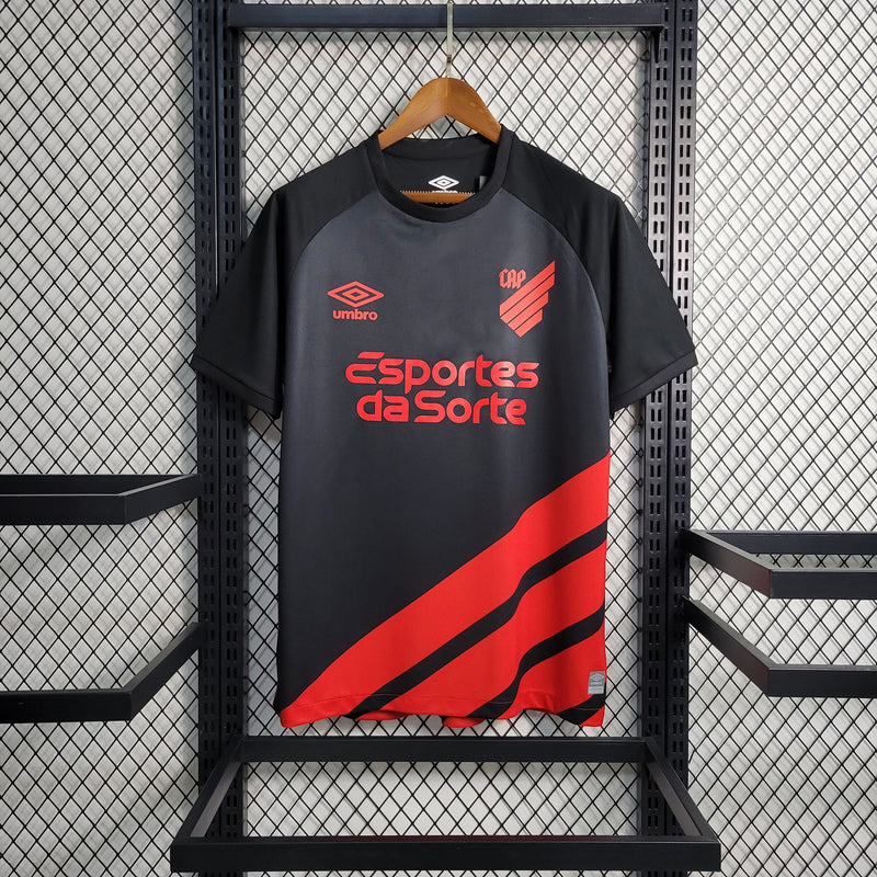 Athletico Paranaense Away 23/24 Torcedor Umbro Masculino - Vermelho e Preto