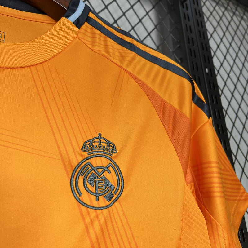 Camisa Real Madrid Away 24/25 Torcedor Adidas Masculina - Laranja