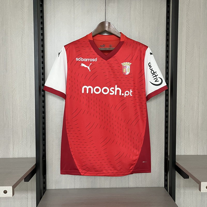 Camisa Braga Home 24/25 Torcedor Puma Masculina - Vermelho