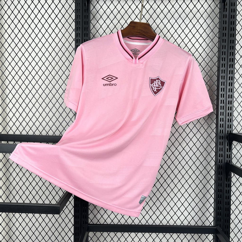 Camisa Fluminense Outubro Rosa 24/25 Torcedor Umbro Masculina - Rosa