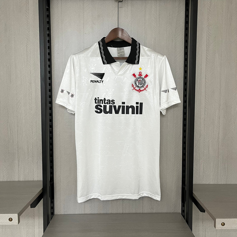 Camisa Corinthians Retro Home 1997 Torcedor Penalty Masculina - Branca