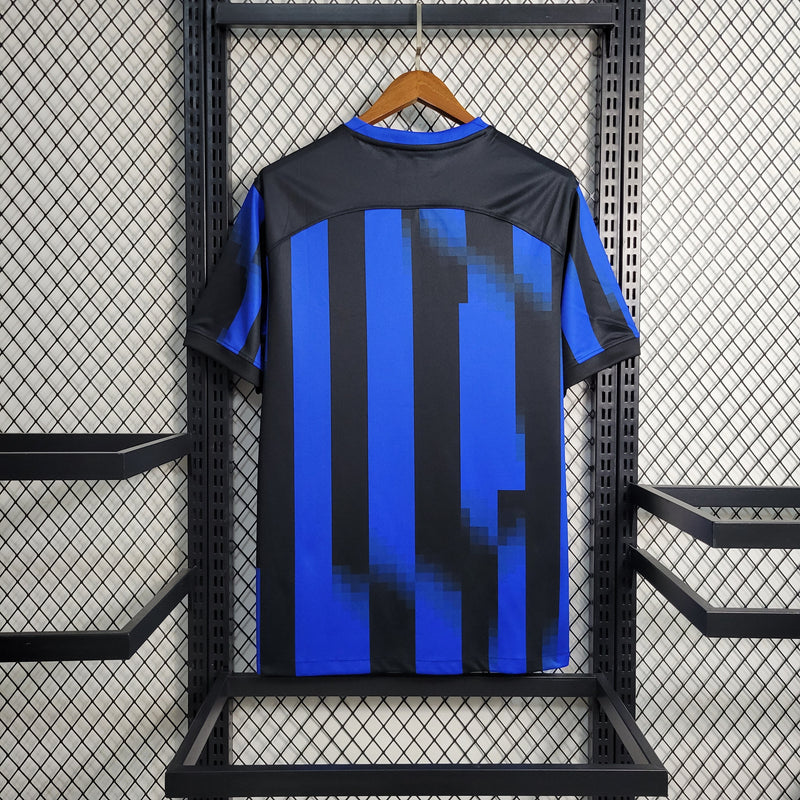 Camisa Inter de Milão Home 23/24 Torcedor Nike Masculina - Azul e Preto