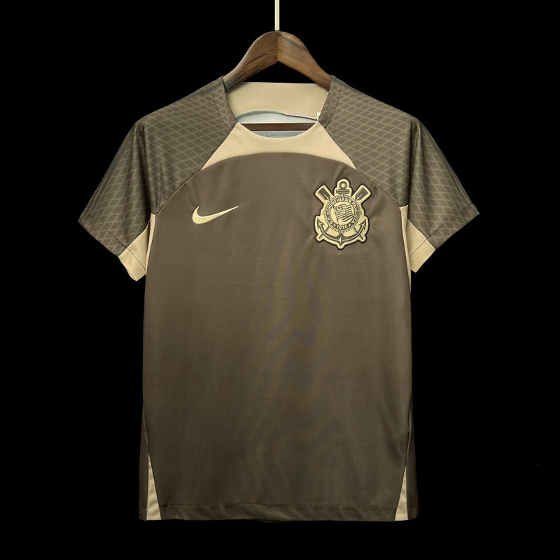 Camisa Corinthians Treino 24/25 Torcedor Nike Masculina - Marrom