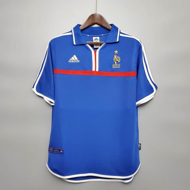 Camisa França Home Retrô 2000 Torcedor Adidas Masculina - Azul