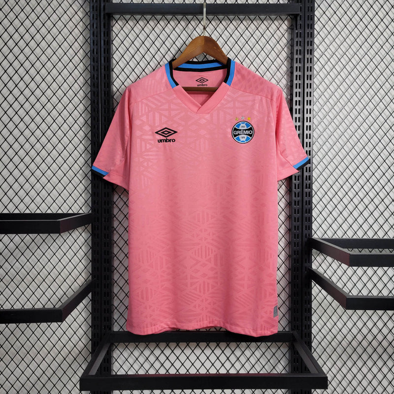 Camisa Grêmio Outubro Rosa 22/23 Torcedor Umbro Masculino - Rosa