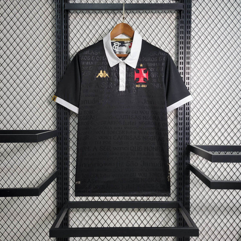 Camisa Vasco da Gama Third 23/24 Torcedor Kappa Masculino - Preta