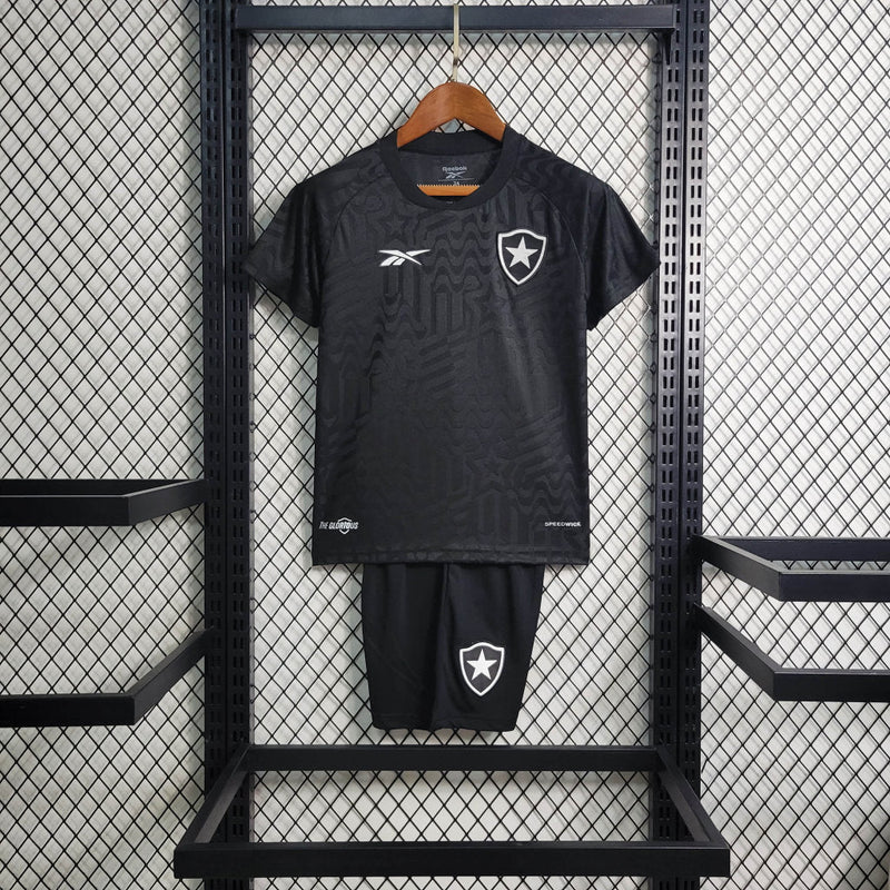 Kit Infantil Botafogo Third 23/24 Unissex Reebok - Preta