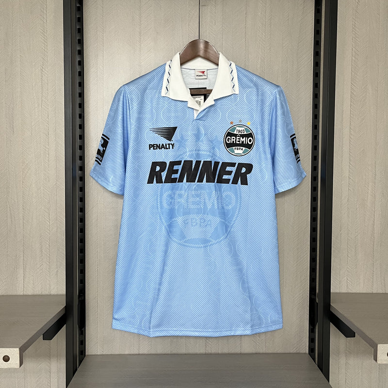 Camisa Grêmio Retrô Third 1995 Torcedor Penalty Masculino - Azul Claro