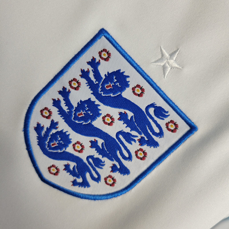 Camisa Inglaterra Home 22/23 Torcedor Nike Masculina - Branco e Azul