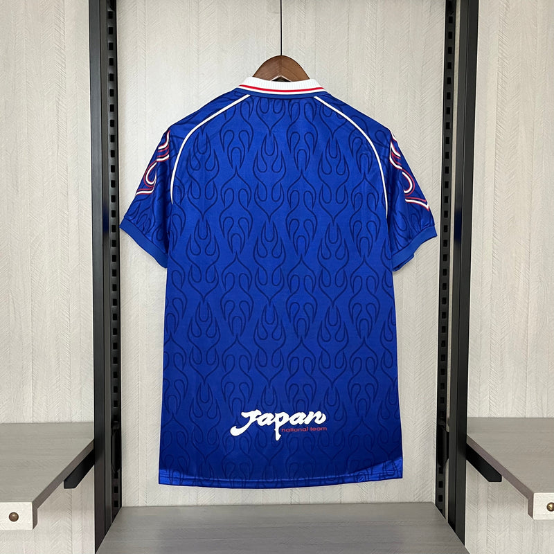 Camisa Japão Home Retro 1998 Torcedor Asics Masculino - Azul