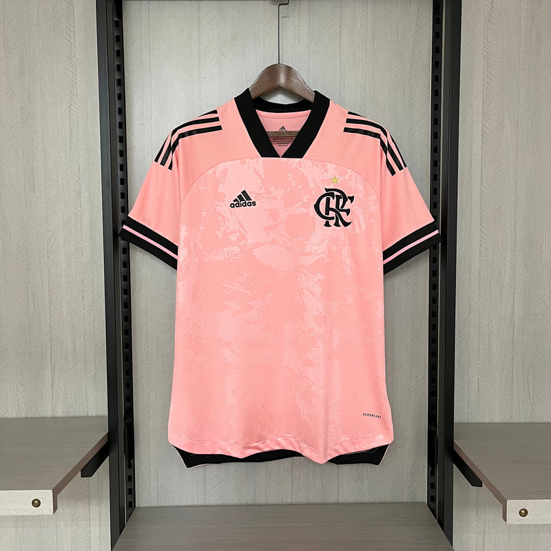 Camisa Flamengo Edição Especial Outubro Rosa 2020/21 Torcedor Adidas Masculina - Rosa