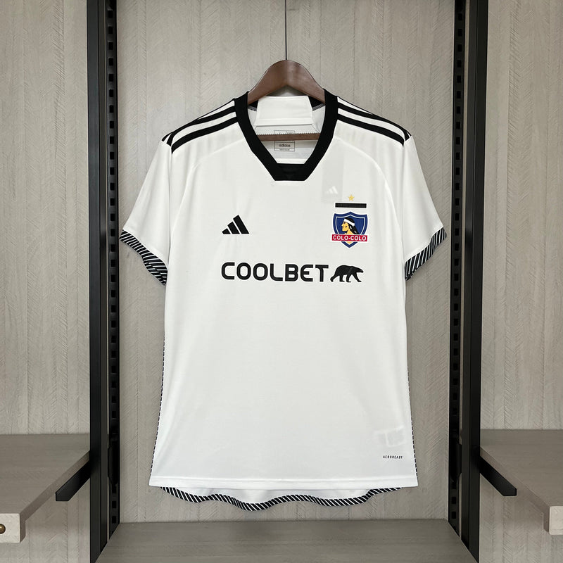 Camisa Colo Colo Home 24/25 Torcedor Adidas Masculina - Branco