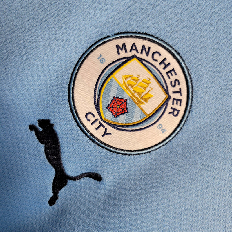 Camisa Manchester City Home 22/23 Torcedor Puma Masculina - Azul