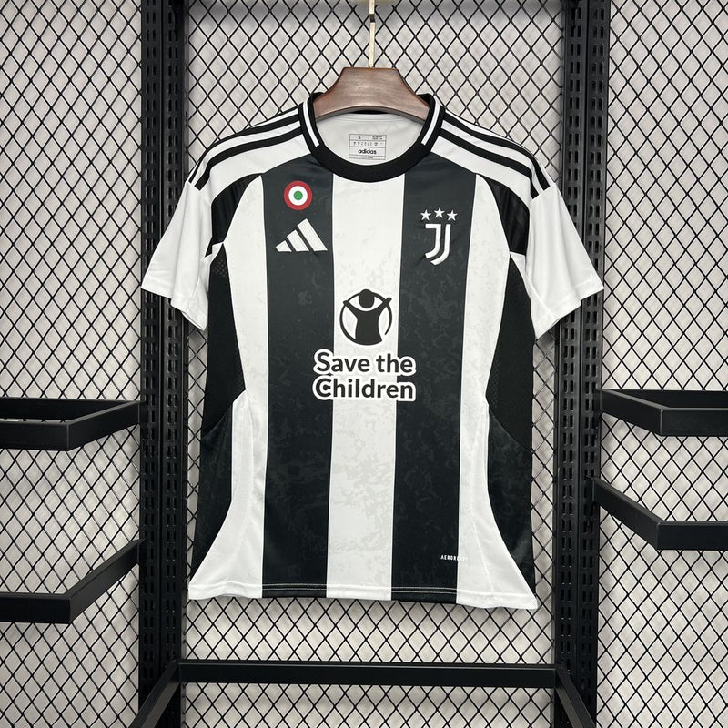 Camisa Juventus Home 24/25 Torcedor Adidas Masculina - Branca e Preta