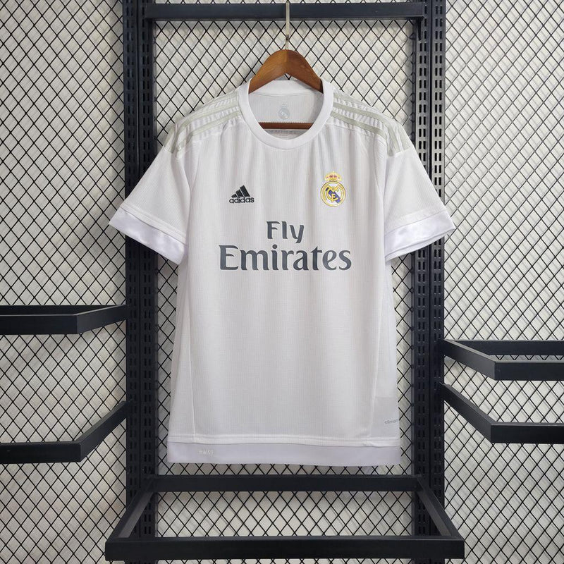 Camisa Real Madrid Retrô Home 15/16 Adidas Masculina - Branca