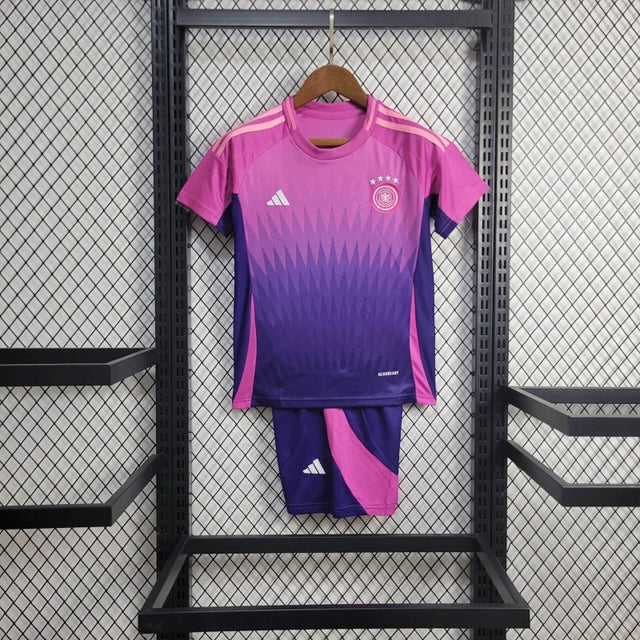 Kit Infantil Alemanha Away 24/25 Adidas Unissex - Rosa